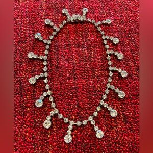 Vintage Rhinestone Napoleon-style Choker, likely from West Germany